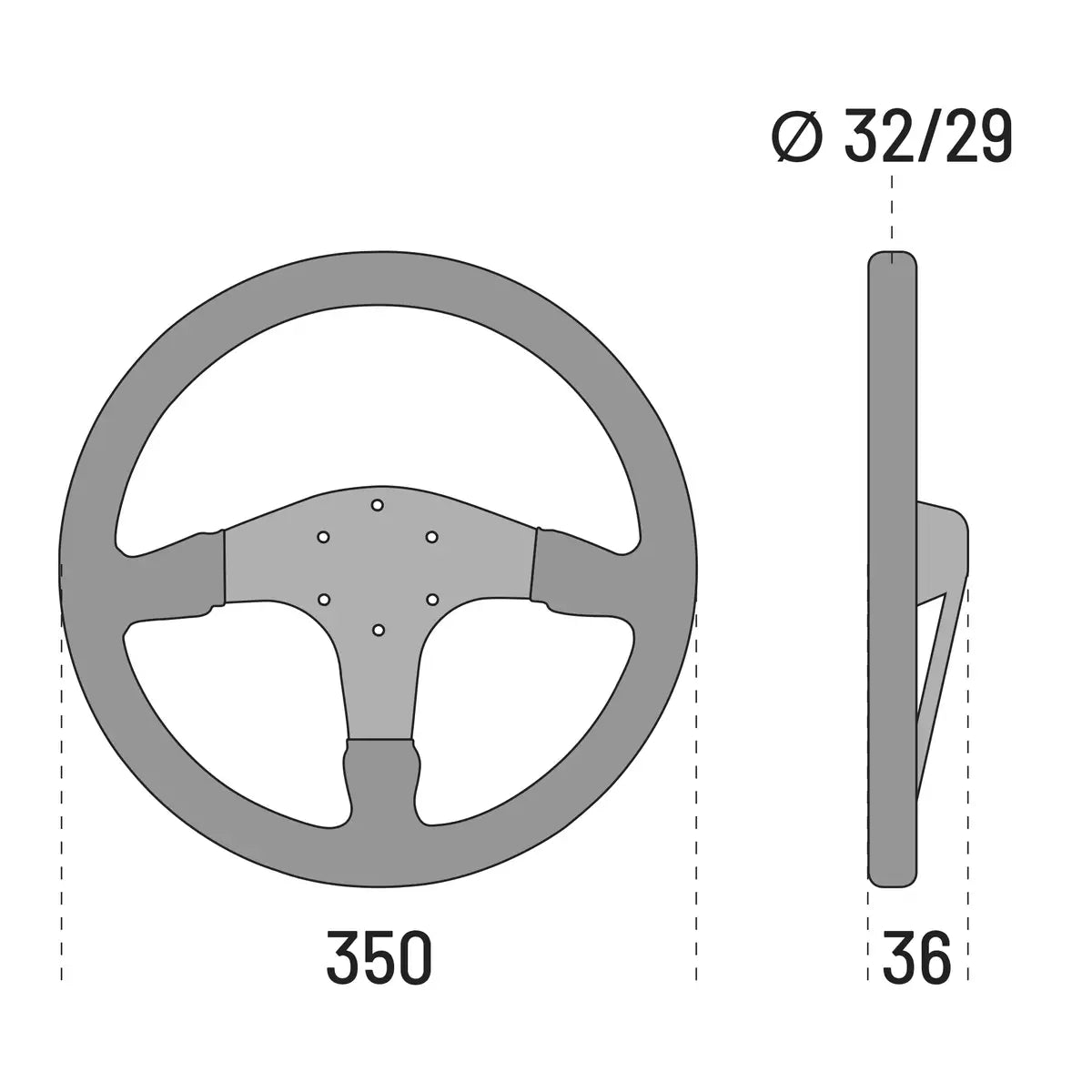 SPARCO R375 SUEDE SPECIAL STEERING WHEEL