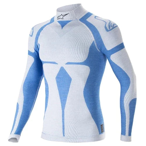 ALPINESTARS ZX EVO V2 INNERWEAR TOP - WHITE/BLUE