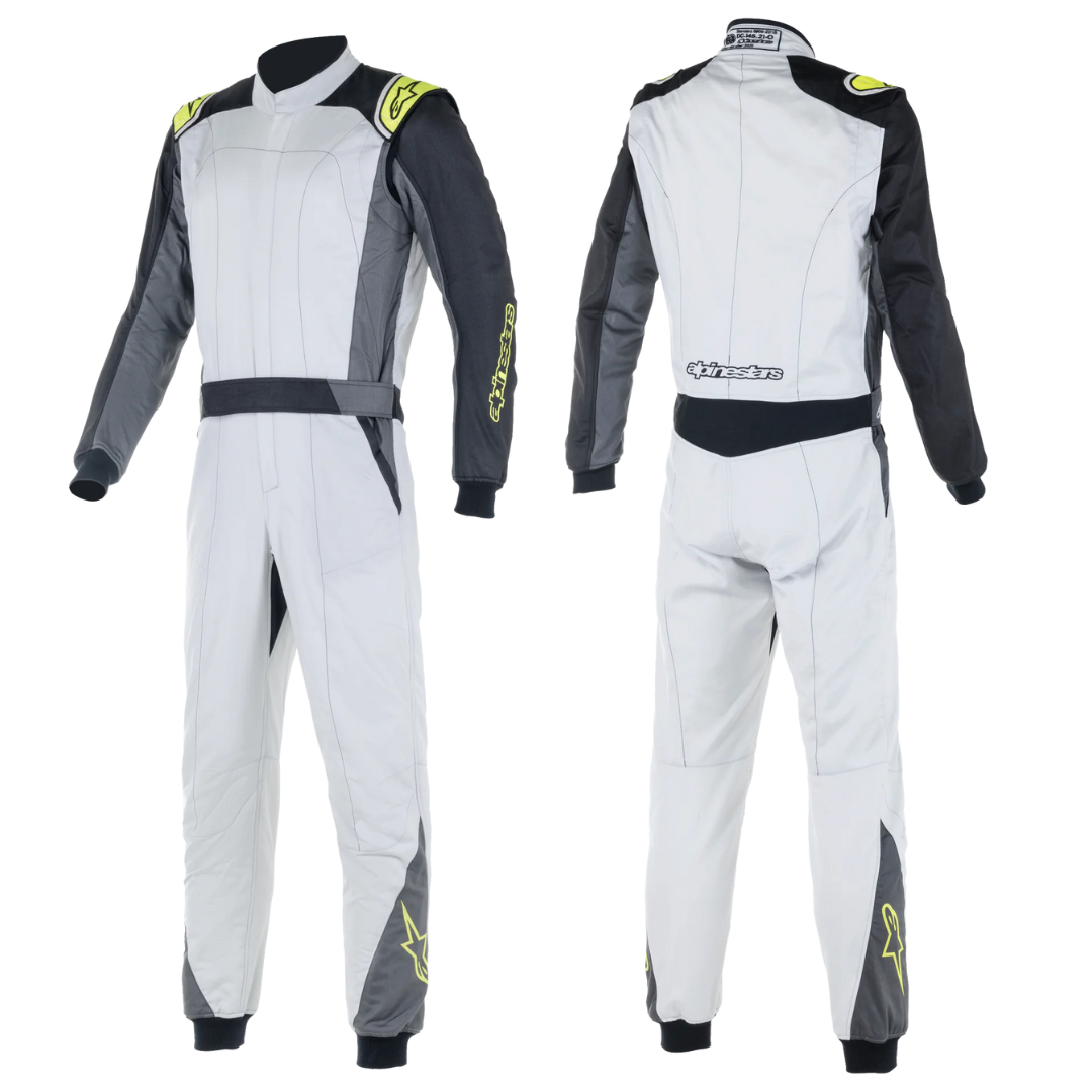 ALPINESTARS ATOM SUIT SILVER BLACK YELLOW