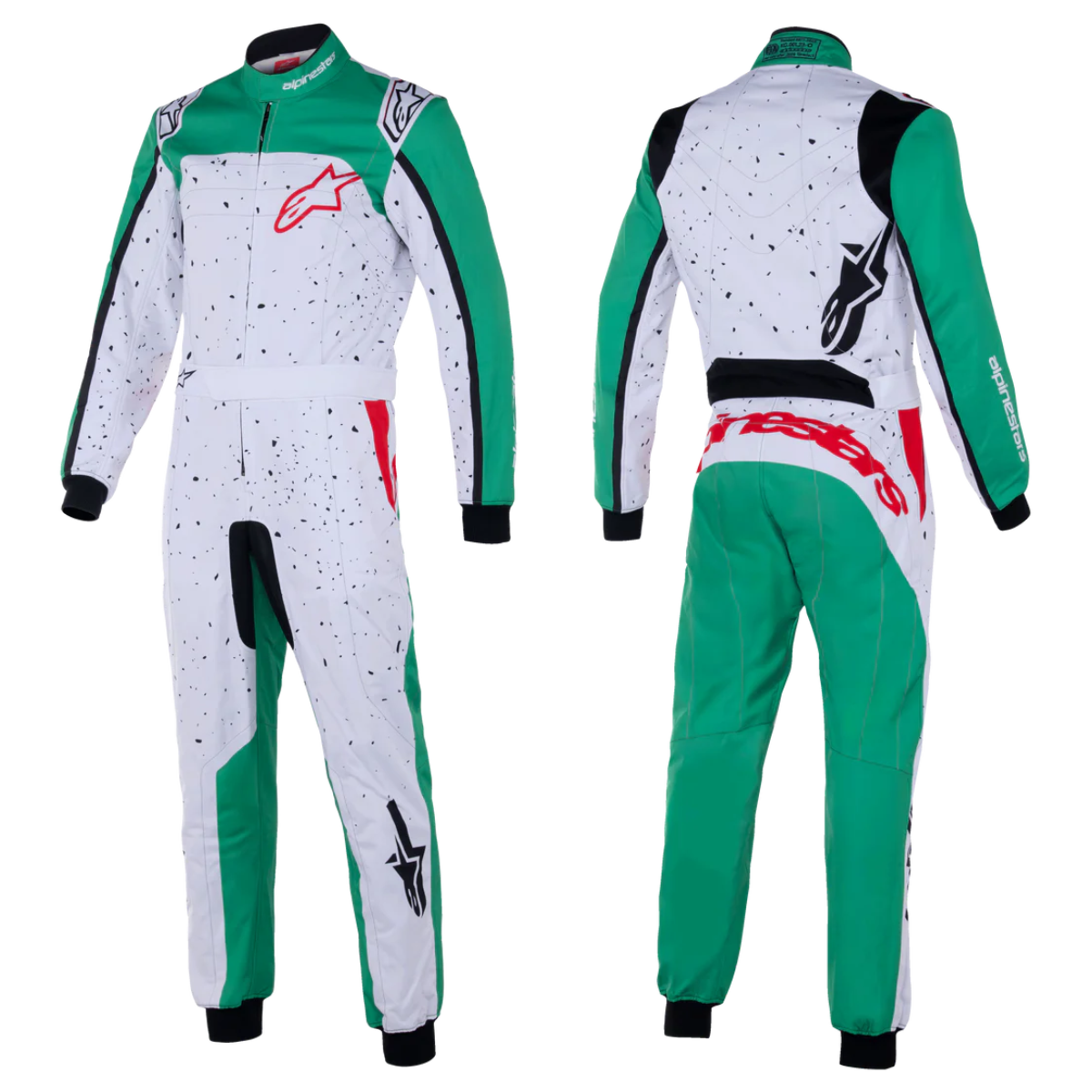 KMX-9 V3 GRAPHIC 6 SUIT WHITE GREEN BLACK