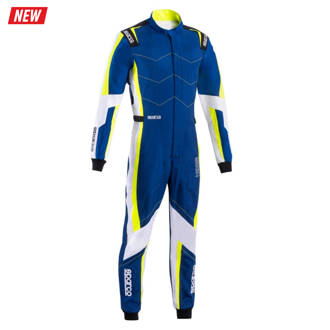 SPARCO KERB ADVANCE SUIT BLUE WHITE YELLOW
