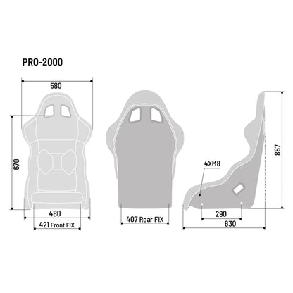 SPARCO PRO 2000 QRT SEAT