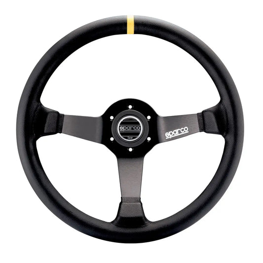 SPARCO R345 DISHED LEATHER STEERING WHEEL