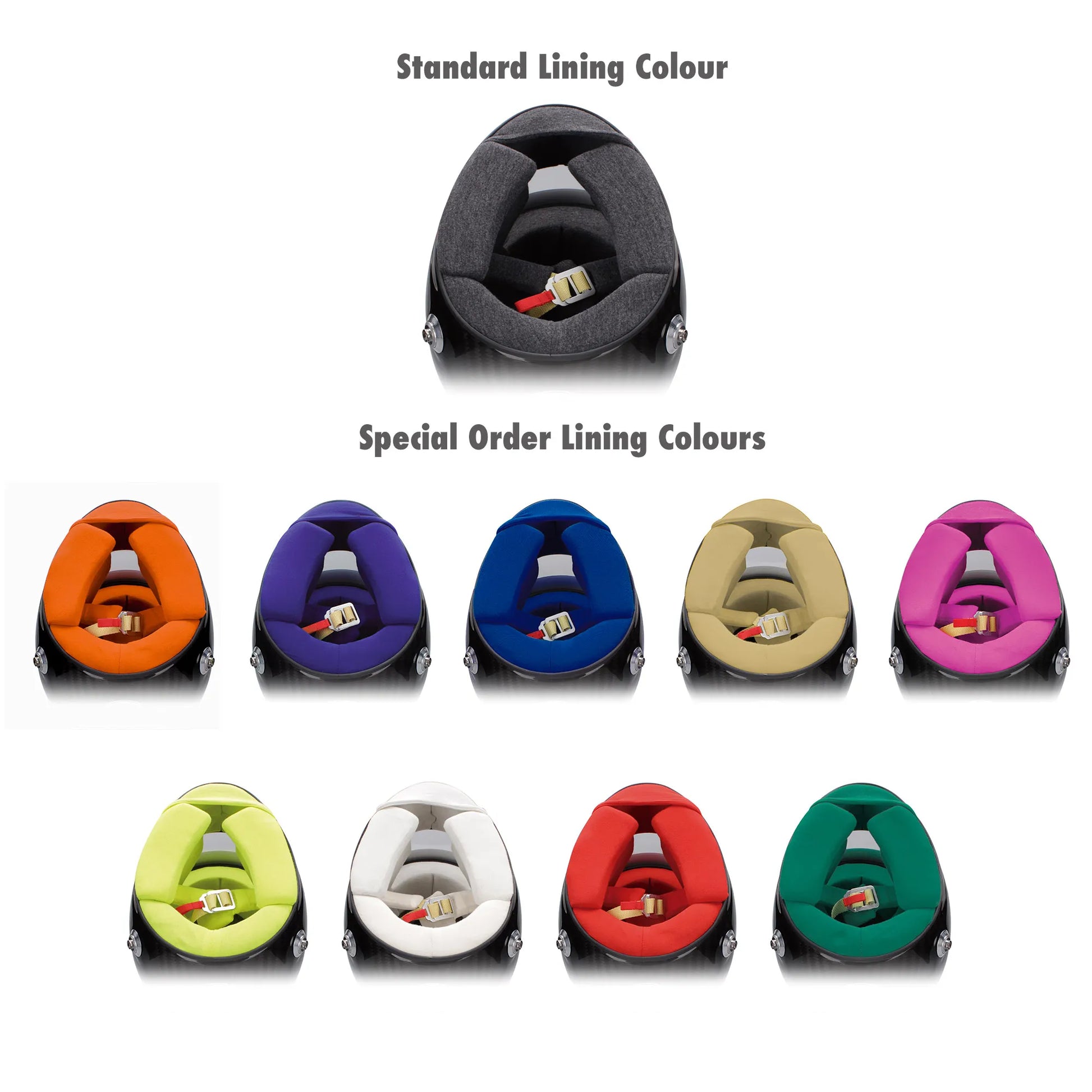 Bell RS7 Carbon Ultra helmet FIA 8860 Snell SA2020 Custom Linings - Colored Paddings