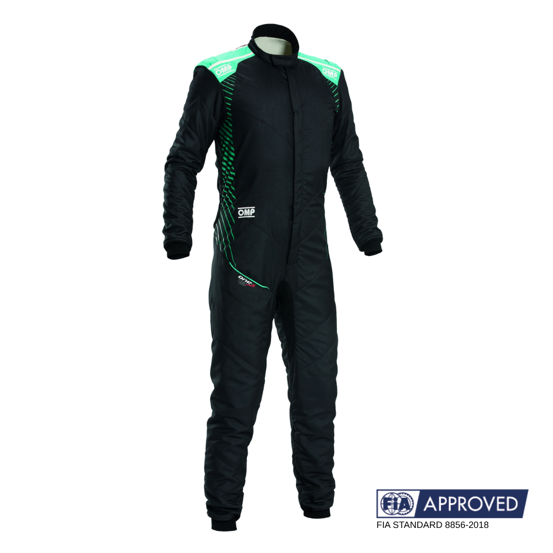 OMP FIA approved racing suit One S Air detail stitching