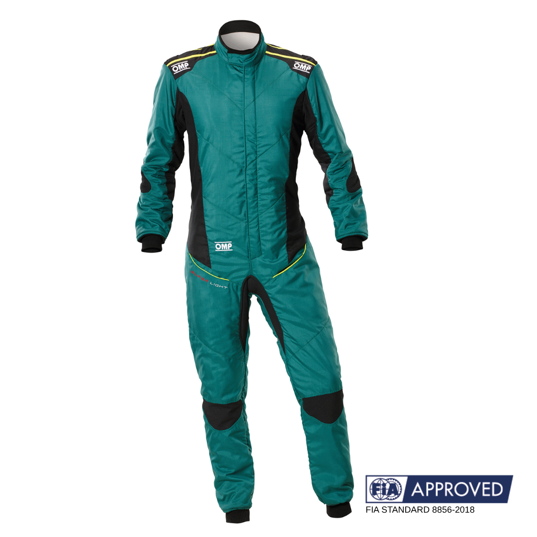 OMP Tecnica Super Light race suit FIA 8856-2018 front view