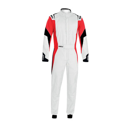 SPARCO COMPETITION R567 SUIT WHITE RED BLACK