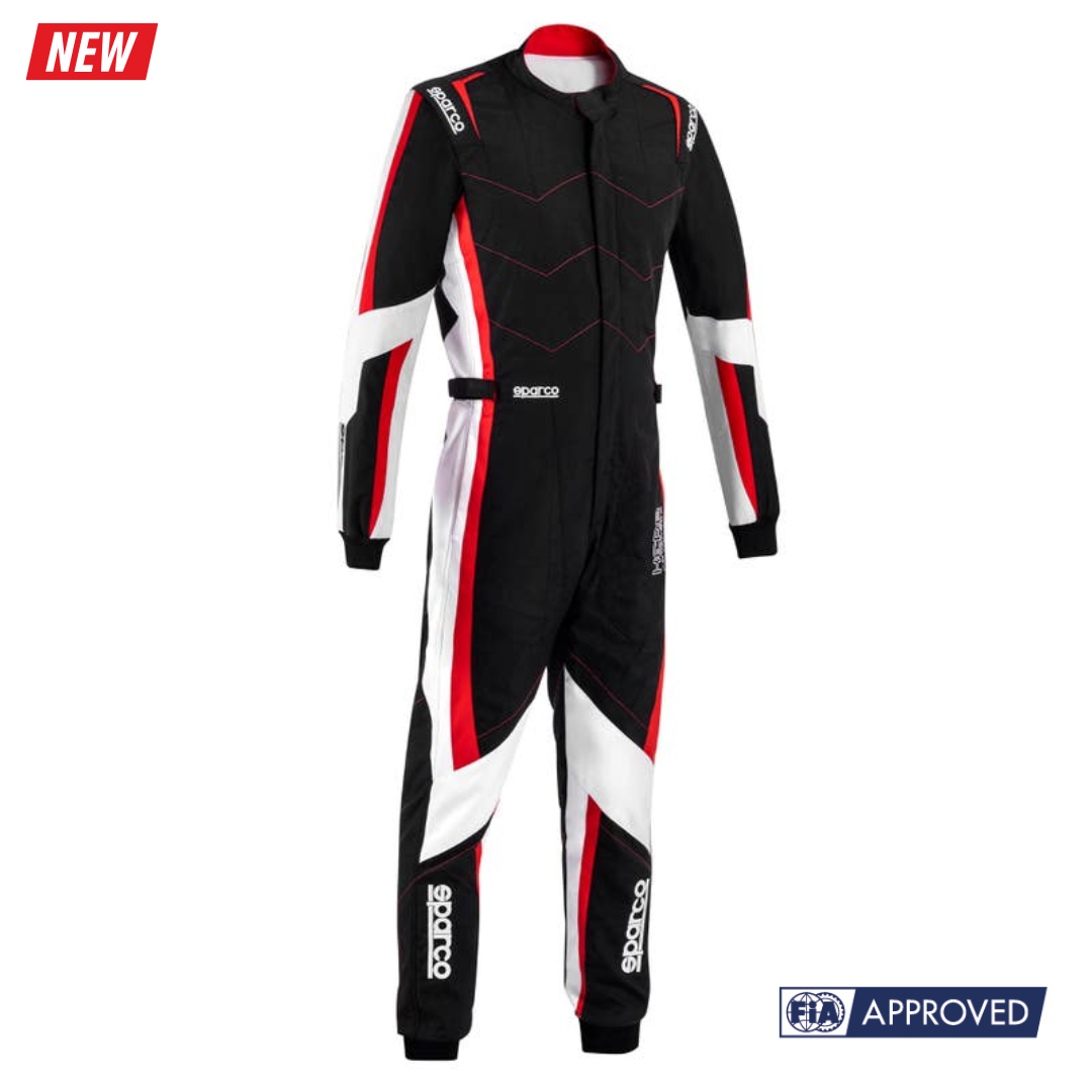 SPARCO KERB ADVANCE SUIT BLACK WHITE RED
