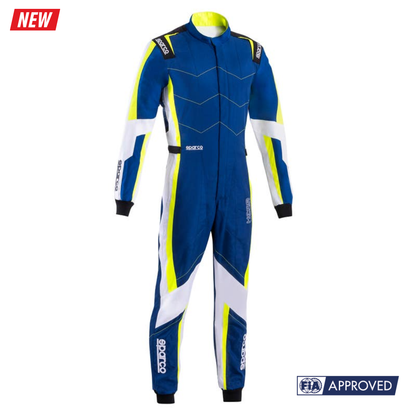 SPARCO KERB ADVANCE SUIT BLUE WHITE YELLOW