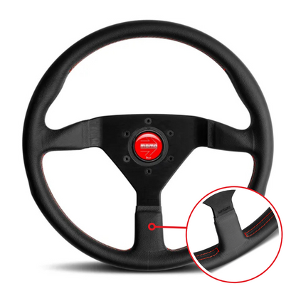 MOMO MONTECARLO 350MM LEATHER STEERING WHEEL