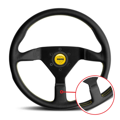 MOMO MONTECARLO 350MM LEATHER STEERING WHEEL