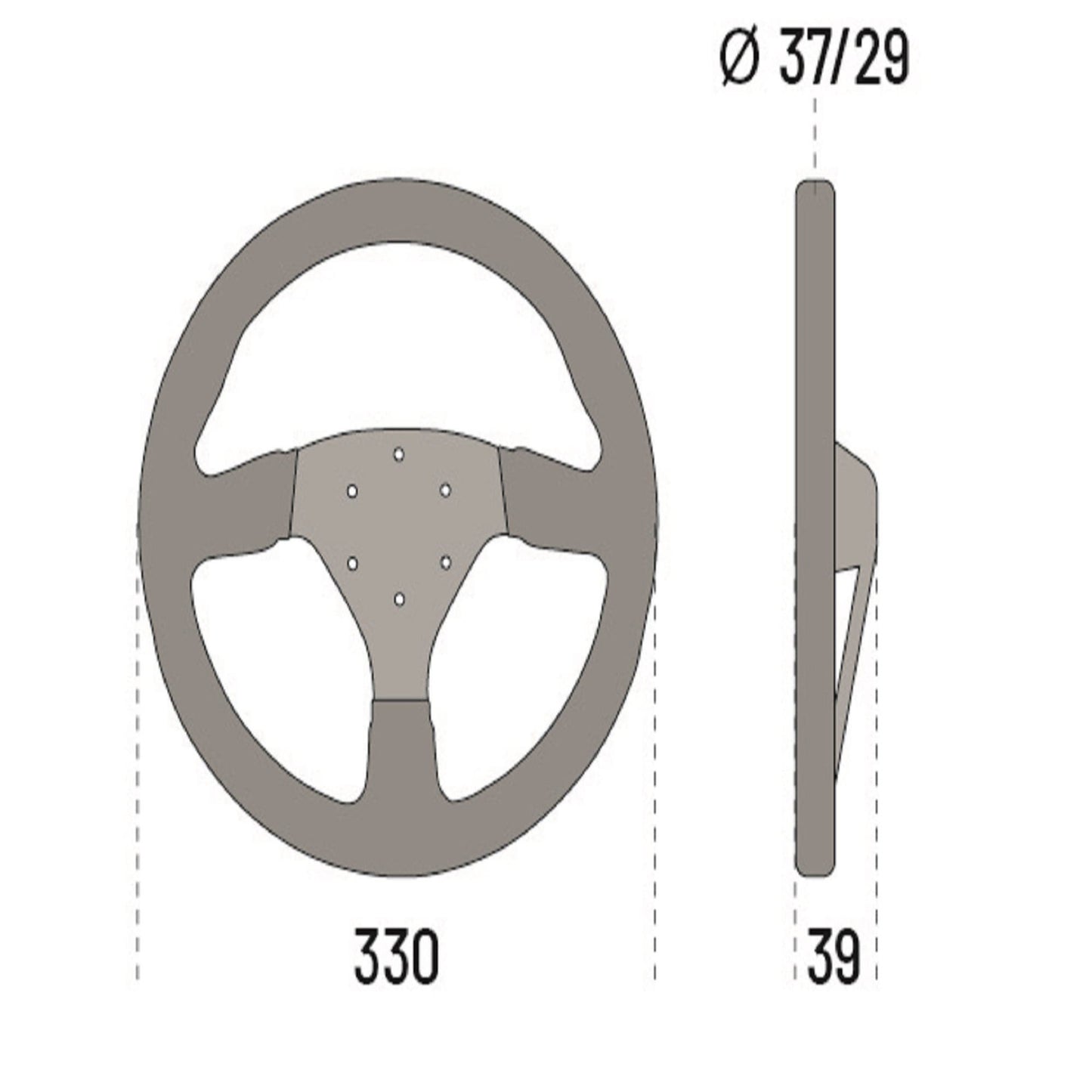 SPARCO R383 CHAMPION - LEATHER STEERING WHEEL