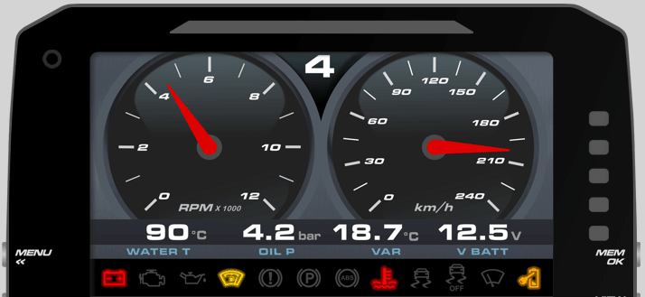 AiM MXP 1.3 [COMPACT DASH LOGGER 6" TFT DISPLAY]